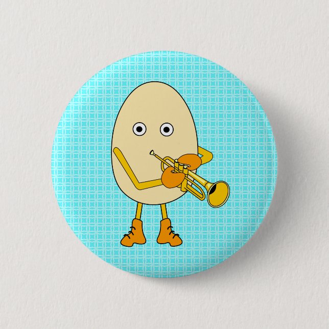 Trompeter Egghead Button (Vorderseite)