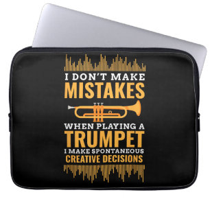 Trompeter Lustiger Musiker Band Spieler Trompeter Laptopschutzhülle