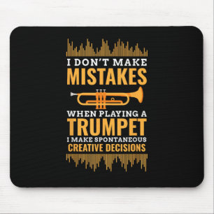Trompeter Lustiger Musiker Band Spieler Trompeter Mousepad
