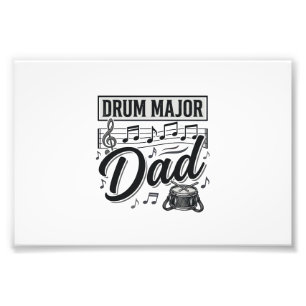 Trompeter-Vater Vintage-Musik-Shirt-Design_1 Fotodruck
