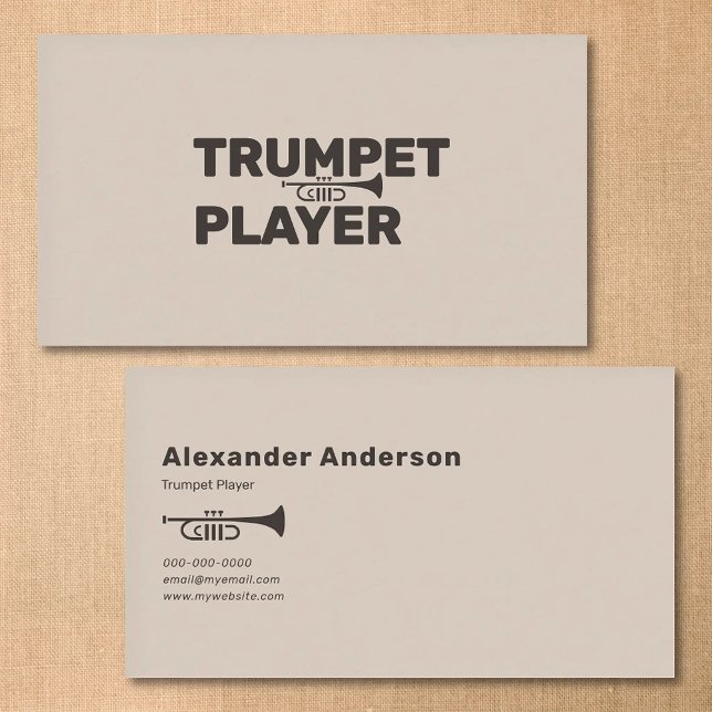 Trompeter Visitenkarte (Trumpet Player Business Card)