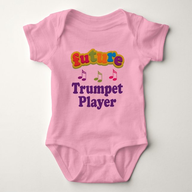 Trompeter (Zukunft) Baby Strampler (Vorderseite)