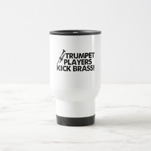 Trompeters-Tritt-Messing! Reisebecher