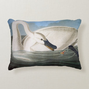 Trompetersschwan durch John James Audubon Dekokissen