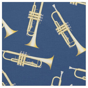 Trompets Music Musician Saal Dekoration Blau Stoff