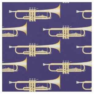 Trompets Music Musician Saal Dekoration Blau Stoff