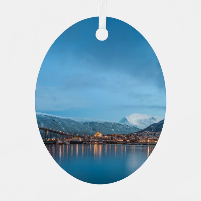 Tromso Norwegen Ornament Aus Metall (Vorderseite)