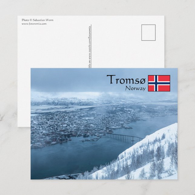 Tromso Norwegen Postkarte (Vorne/Hinten)