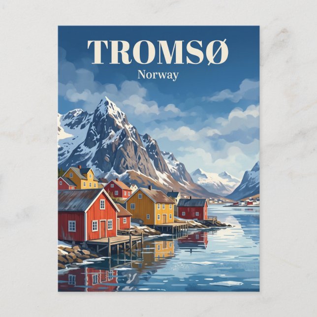 Tromsø Norwegen Postkarte (Vorderseite)