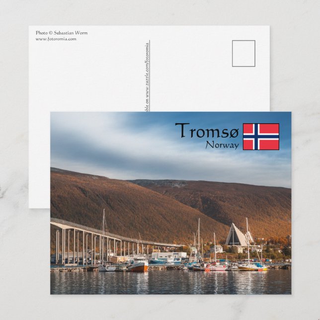 Tromso Norwegen Postkarte (Vorne/Hinten)