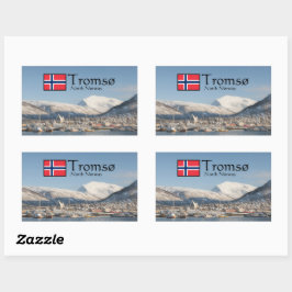 Tromso Norwegen Rechteckiger Aufkleber