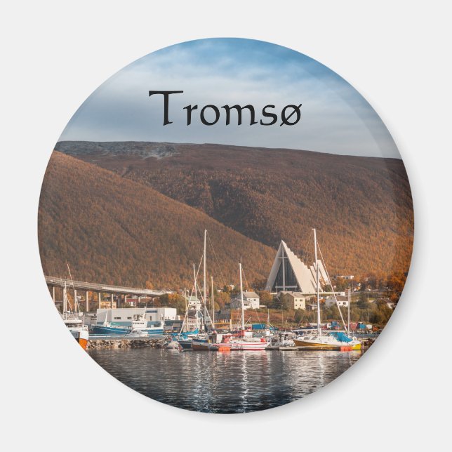 Tromso Norwegen Souvenir Magnet (Vorne)