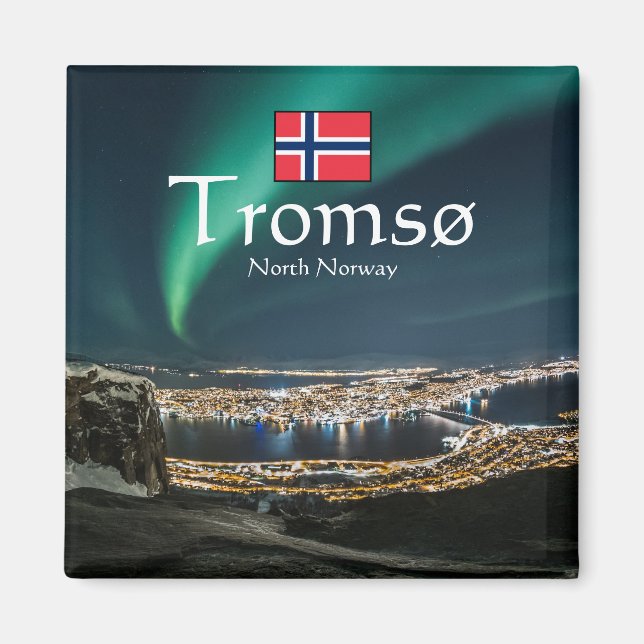 Tromso Norwegen Souvenir Magnet (Vorne)
