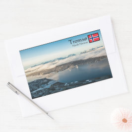 Tromso Norwegen Souvenir Rechteckiger Aufkleber