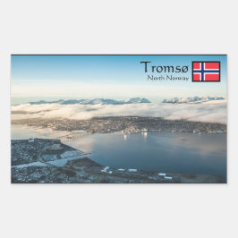 Tromso Norwegen Souvenir Rechteckiger Aufkleber