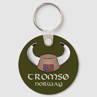 Tromso Norwegen Viking Hat Schlüsselanhänger