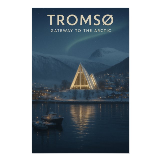 TROMSØ — TOR ZUM ARKTISCHEN POSTER (Vorderseite)
