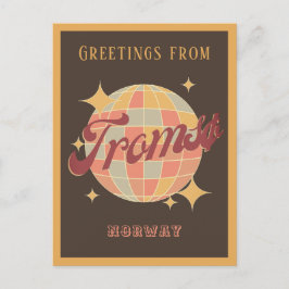 Tromsø Tromso Norwegen Retro Vintage Postkarte