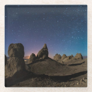 Trona und die Milchstraße Glasuntersetzer
