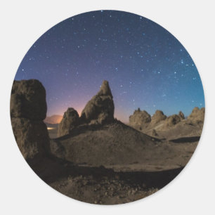 Trona und die Milchstraße Runder Aufkleber
