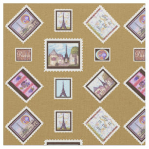 Tronc Voyage Paris Eiffel Tissu de scène