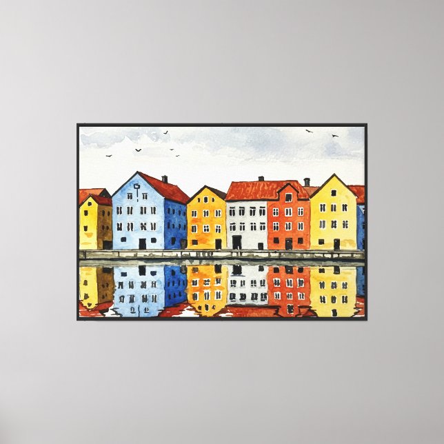 Trondheim Leinwanddruck (Vorderseite)
