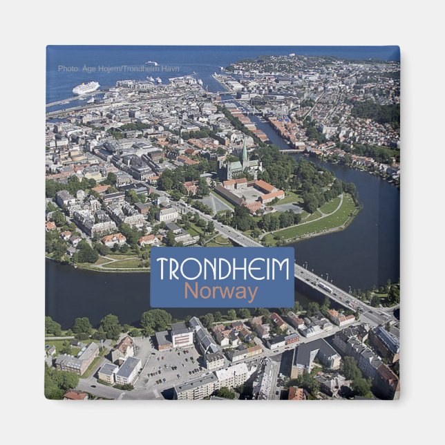 Trondheim Norvège Travel Souvenir Magnet photo (Devant)