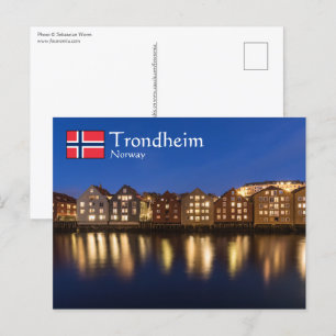 Trondheim Norwegen Postkarte