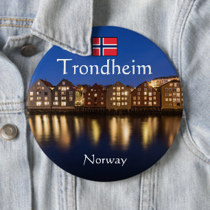 Trondheim Norwegen Souvenir Button