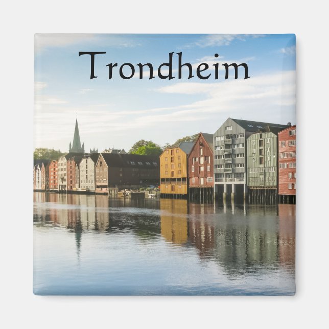 Trondheim Norwegen Souvenir Magnet (Vorne)