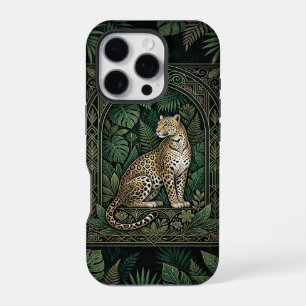 Trône de la jungle léopard Coque iPhone 16 Pro f