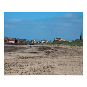 Troon Beach Scotland Postcard Poster Foto Block C