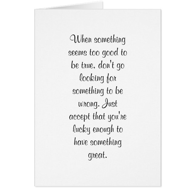 Trop bon pour être vrai ? (Devant)