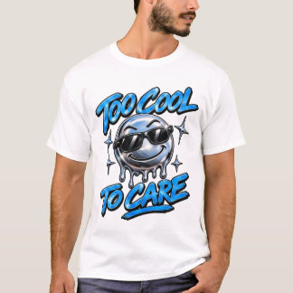 Trop Cool Pour Se Soucier T-Shirt Graphique Rétro