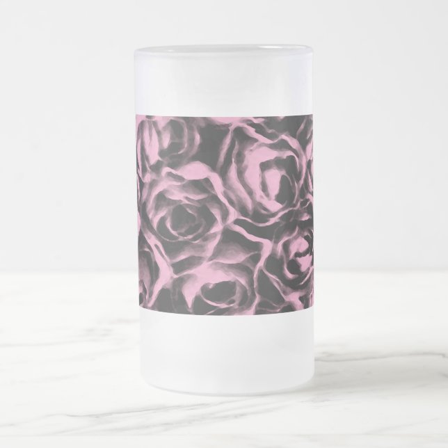 Trop d'amour ~ Mug en verre dépoli 16oz (Centre)