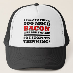 Trop de Bacon drôle Ball Casquette Trucker Chapeau