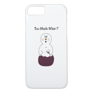 Trop de vin Snowman iPhone 7 Coque