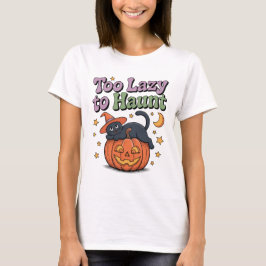 Trop lazy pour Haunt T-Shirt - Kawaii Chat sur Cit