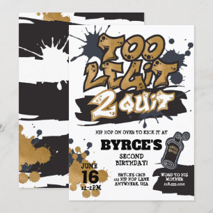 Trop Legit pour quitter Invitation d'anniversaire