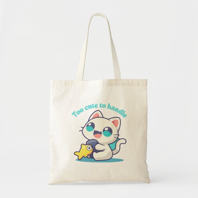 Trop mignon Kawaii Anim Chat et Sac fourre-tout de (Devant)