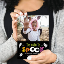 Trop mignon Pour Parler Carte photo Halloween