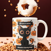 Trop mignon pour parler de la Mug - Chat d'Hallowe