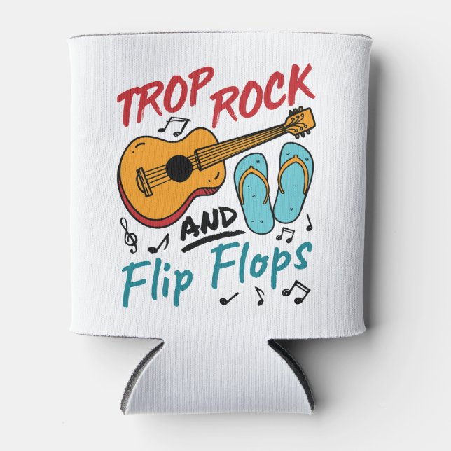 Trop Rock und Flip Flops Dosenkühler (Vorderseite)