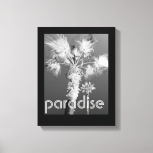 Tropen gedehnte Leinwand Wand Kunst Palmen Foto