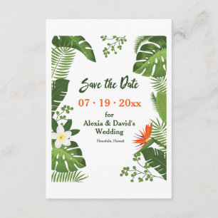 Tropen-Save the Date Mitteilung Einladung