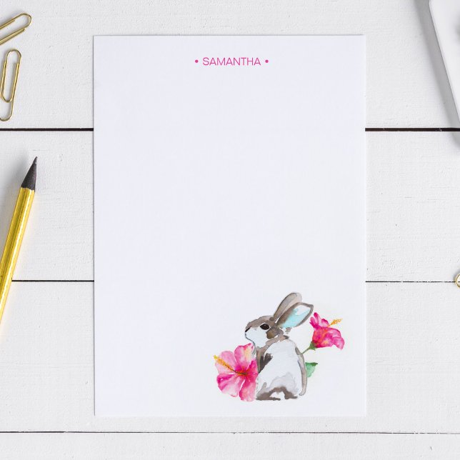 Tropenbraun Wasserfarbe Personalisiert Briefpapier (Von Creator hochgeladen)