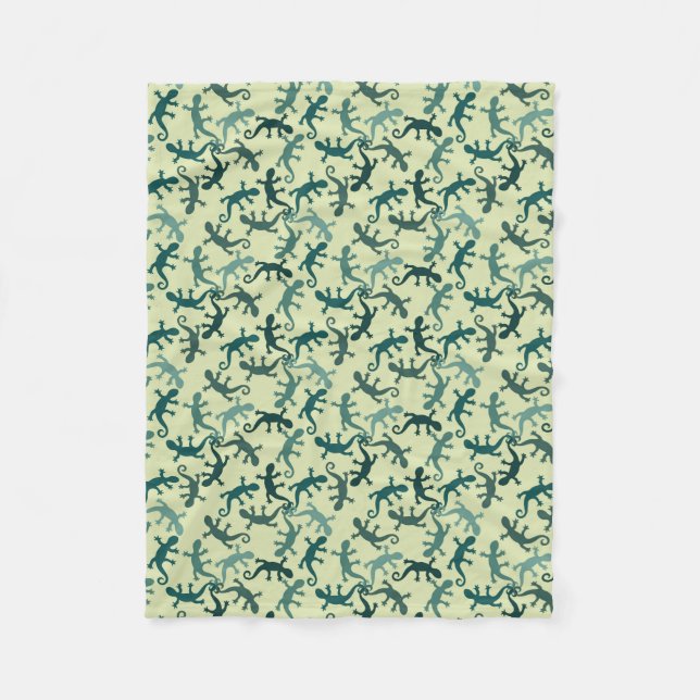 Tropenechse Fleecedecke (Vorderseite)