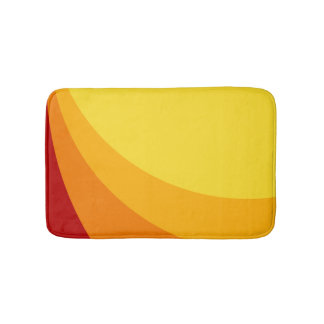 Tropenfarben Badematte - Red Orange Summer Retro