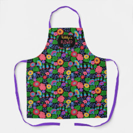 Tropenfarben Blume Muster Custom Floral Schürze