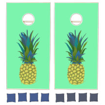 Tropenfarbene Ananas Cornhole Game Set